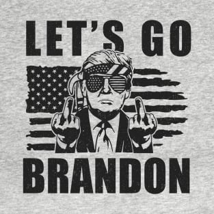 Let's Go Brandon American Flag Retro Vintage T-Shirt